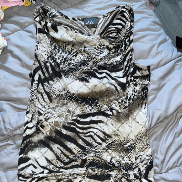 Animal print dressy top - Picture 1 of 3